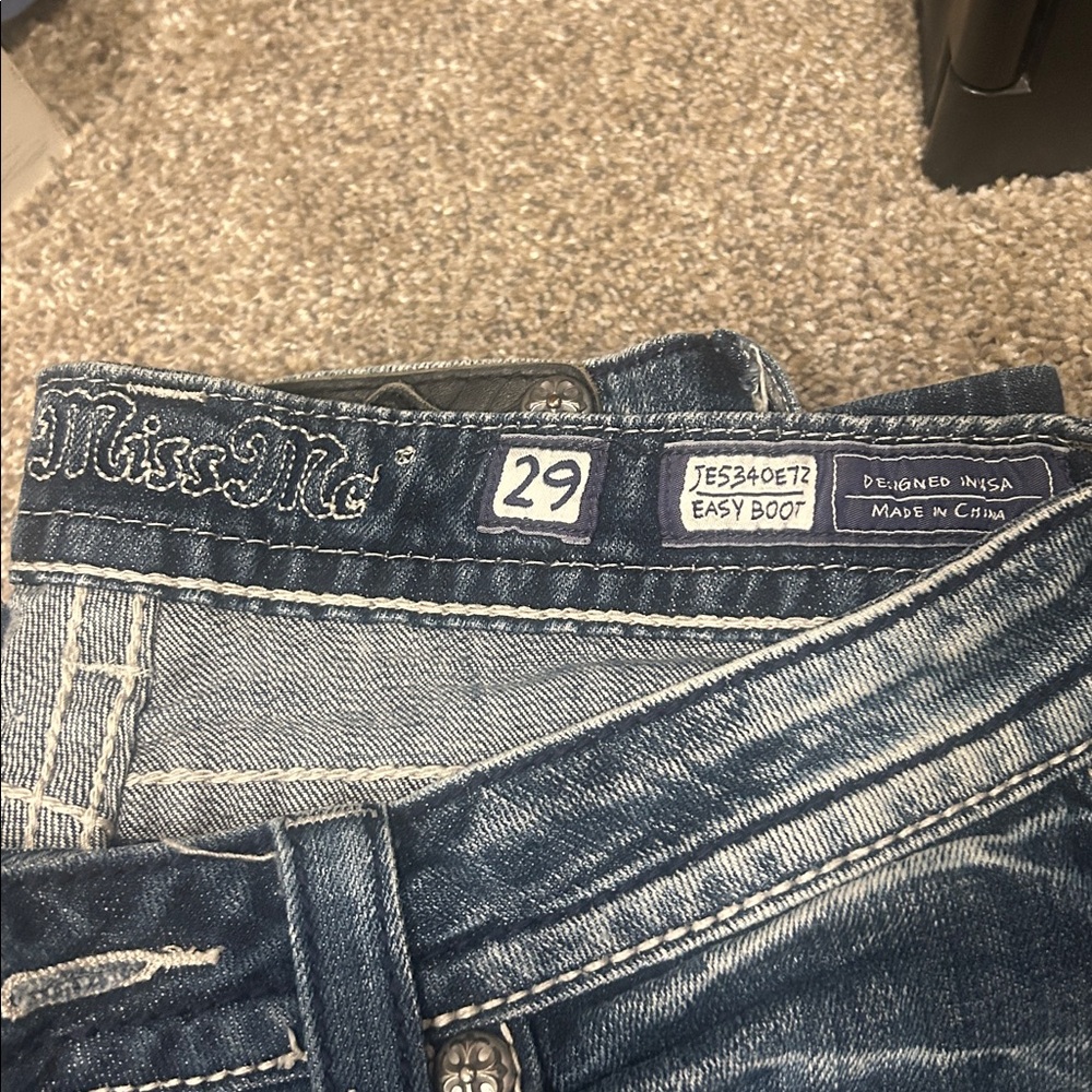 Miss Me Dark Blue Denim Jeans